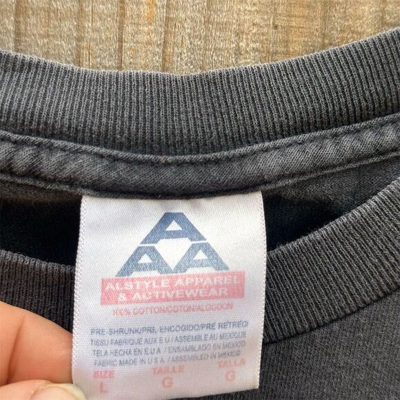 Vintage Clint Black "Down The Black Top We Go" Men's L Vintage T-Shirt Black - Picture 4 of 9